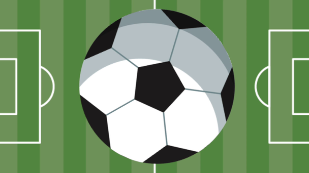 Obóz piłkarski z balonem - Materiał filmowy, wideo