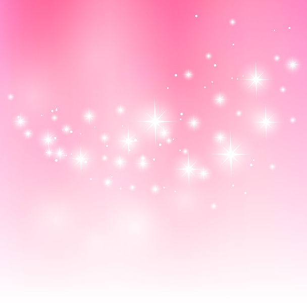 Starry wave pink - Vector, Image