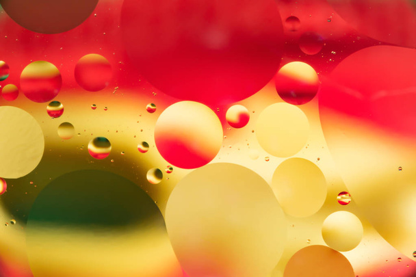 mix water and oil, color background with soft defocusing, macro abstract - Fotoğraf, Görsel