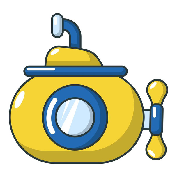 Submarine ocean icon, cartoon style - Vektör, Görsel