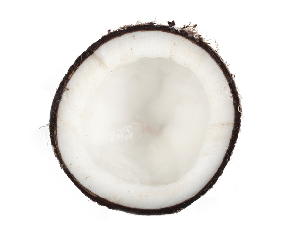 Rebanada de coco sobre blanco
 - Foto, Imagen