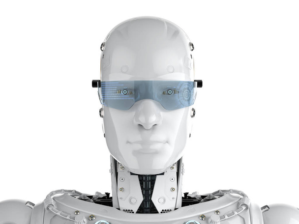 robot met bril - Foto, afbeelding