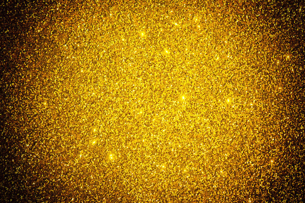 Absztrakt arany csillog, csillogó fényes ünnep textúra. Arany sekély mélységben háttér. Képeslap sablont. Másolja a hely - Fotó, kép