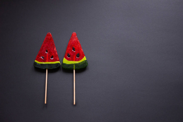 cukorka, egy piros görögdinnye alakja - Fotó, kép