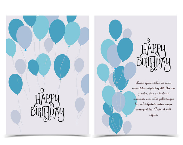 cartões de aniversário feliz
 - Vetor, Imagem