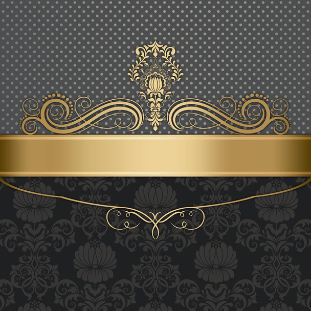 Luxury background with elegant border and ornament. - Zdjęcie, obraz