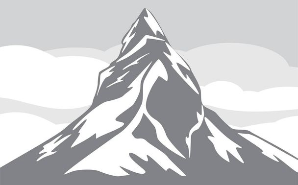 Fundo da montanha. Cinza com branco
 - Vetor, Imagem