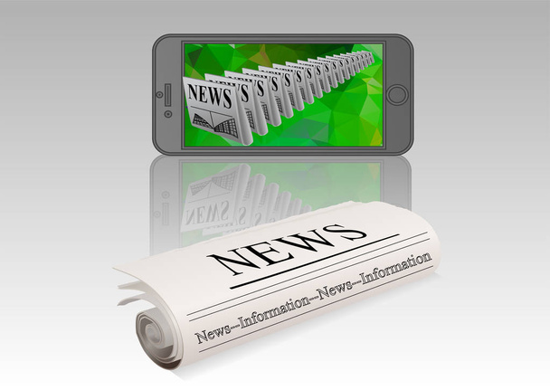 news concept illustration - Vector, Image