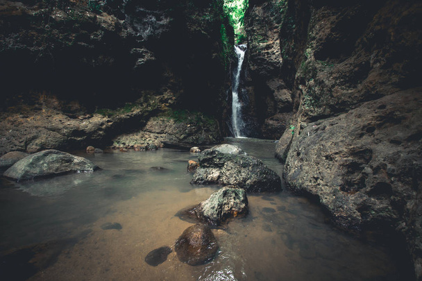 Pambok Natural waterfall In Pai MaeHongSon - Foto, Imagem