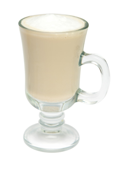Latte coffee isolated on white - Foto, Imagen
