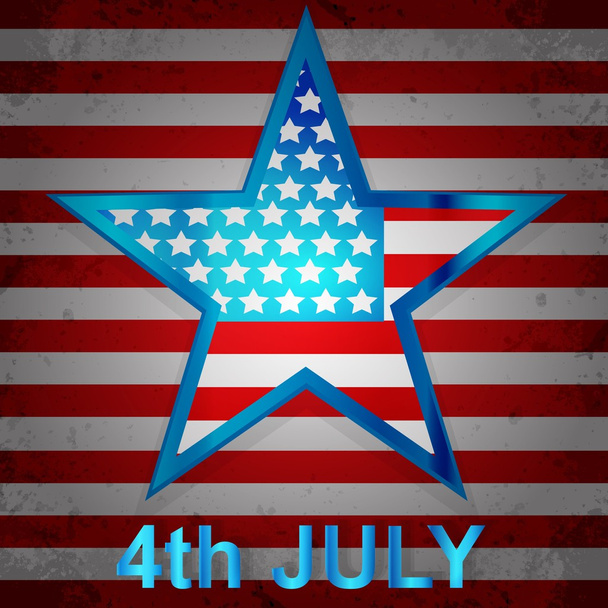 Bandera Americana para el Día de la Independencia. - Vector, Imagen