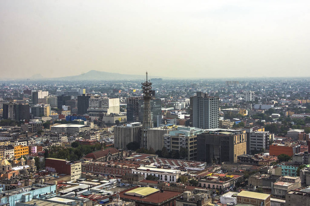 Mexico City, légi kilátás nyílik a város városkép - Fotó, kép