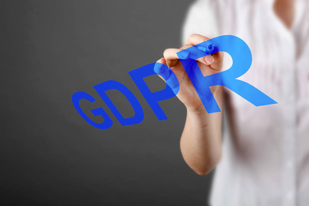 Concept of GRPR - general data protection regulation - Foto, afbeelding