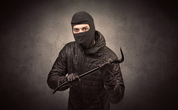 Burglar with tool. - Fotografie, Obrázek