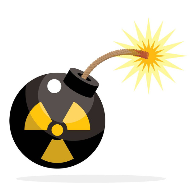 bomb explosion icon. flat illustration  - Vector, afbeelding