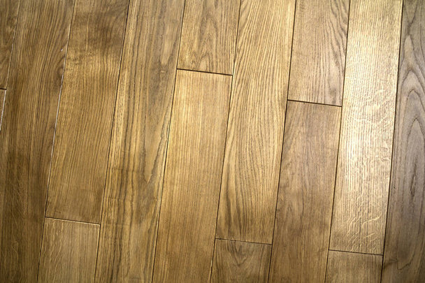 Natural brown texture wooden parquet floor boards - Foto, Imagem