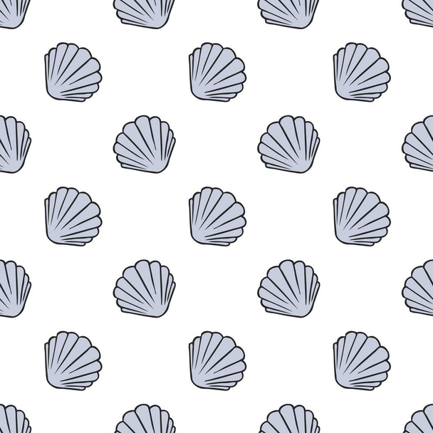Patrón de conchas marinas
 - Vector, imagen