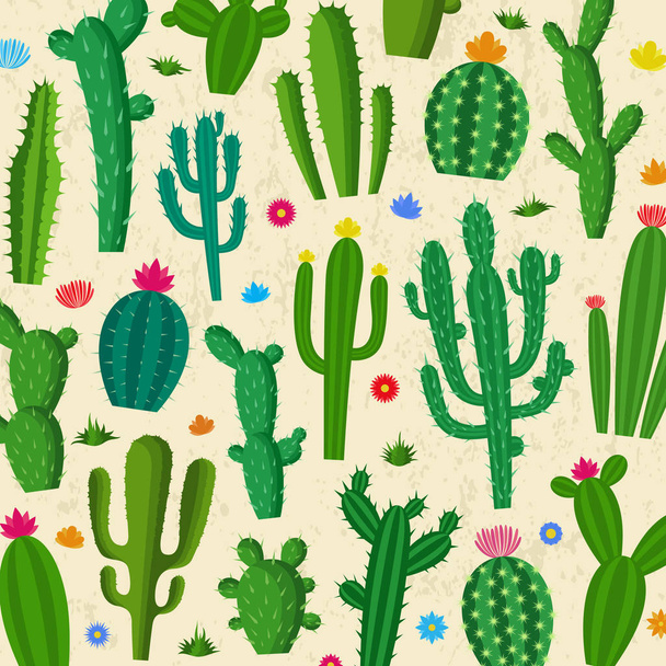 Vektor kaktus vzor - Vektor, obrázek