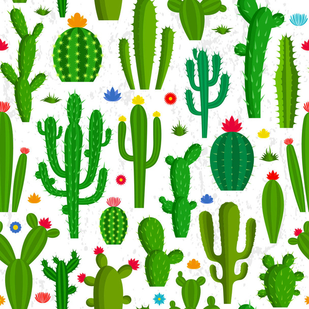 Vector cactus seamless pattern - Vetor, Imagem