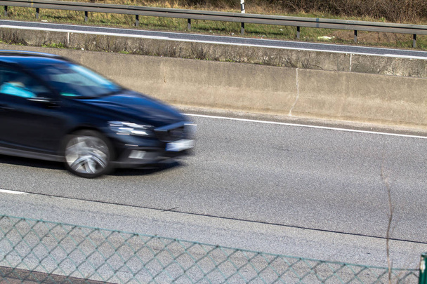 A car driving on a motorway - Photo, Image