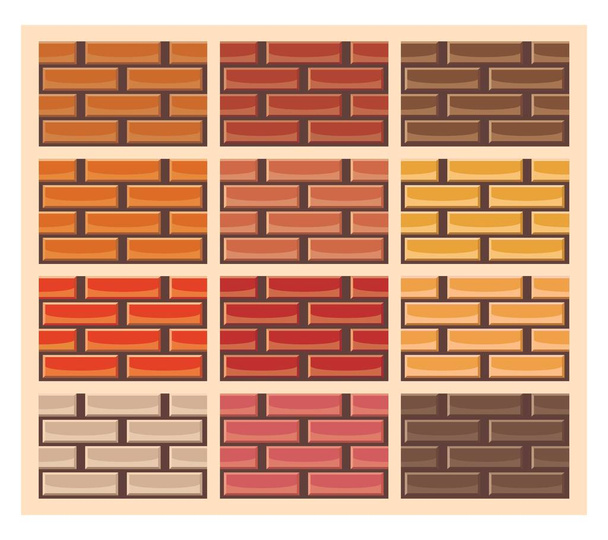 brick wall background. vector illustration - Vector, Image