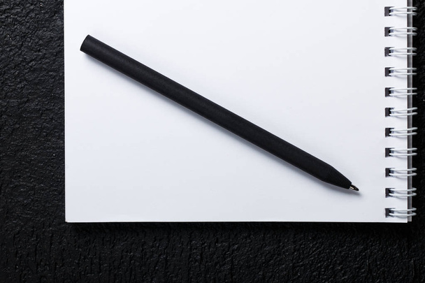 notebook with pen. mock up design - Fotografie, Obrázek