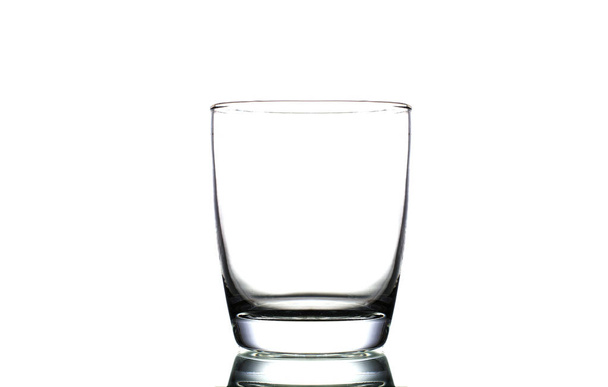Close up of glass isolated on white background. - Photo, Image