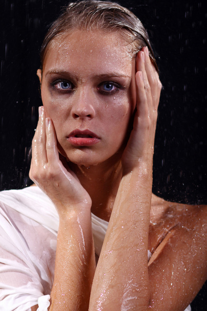 Sexual wet woman - a studio picture - Foto, afbeelding