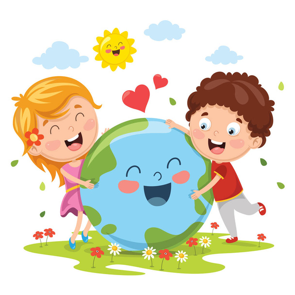 Vector Illustration Of Earth Day - Vector, Image