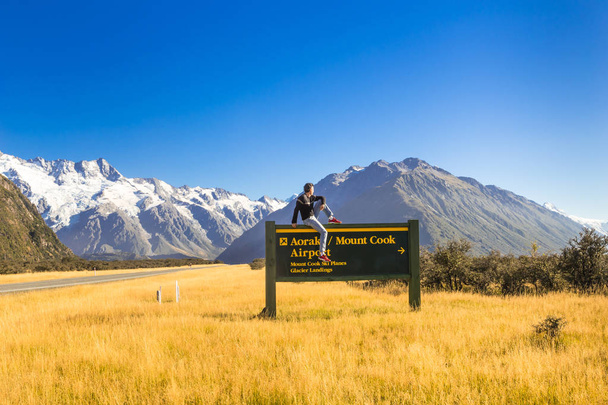 Mount Cook, Új-Zéland. Csodálatos hely. - Fotó, kép