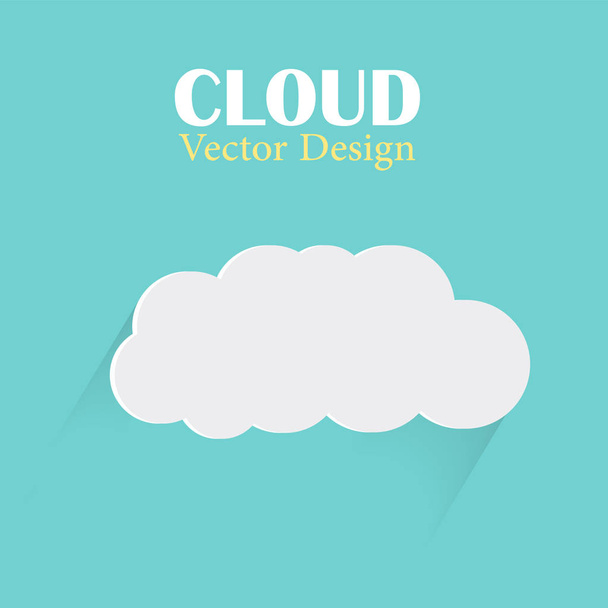 Cloud Vector Design Template Cloud Light Blue Background - Vector, Image