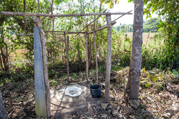 open toilet in the field - Photo, Image