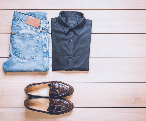 Beautiful fashion men's casual outfits clothing - Photo, Image