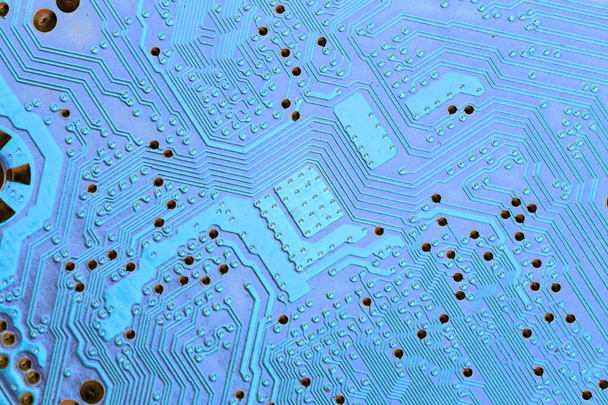 Mavi mikroçip doku - Fotoğraf, Görsel