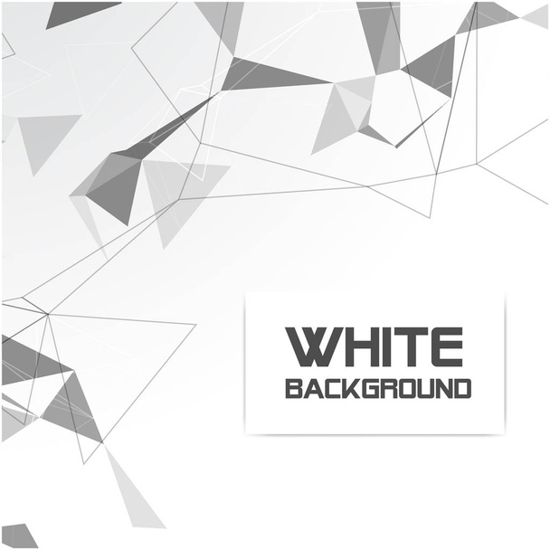 Abstraktní bílá šedý trojúhelník bílé pozadí vektorový obrázek - Vektor, obrázek