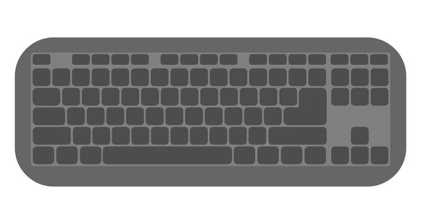 комп'ютерна клавіатура з підписаними клавішами
 - Вектор, зображення