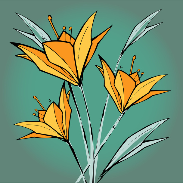 Vector floral background design - Vektor, obrázek