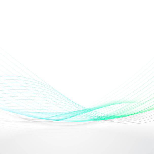 Transparante halftone lijnen met kleurrijke bovenrand achtergrond. Grafische elegante blauw naar groen verlopende zachte transparante swoosh Golf stripe randillustraties element. Vectorillustratie - Vector, afbeelding