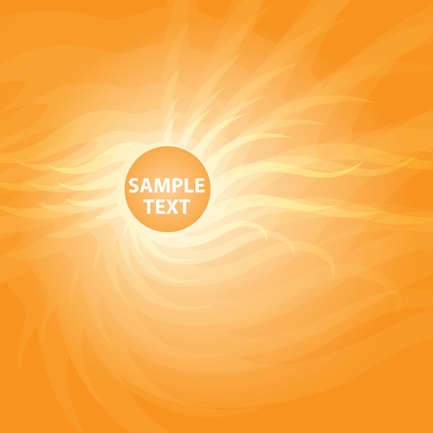 orange sonnigen abstrakten Hintergrund. - Vektor, Bild
