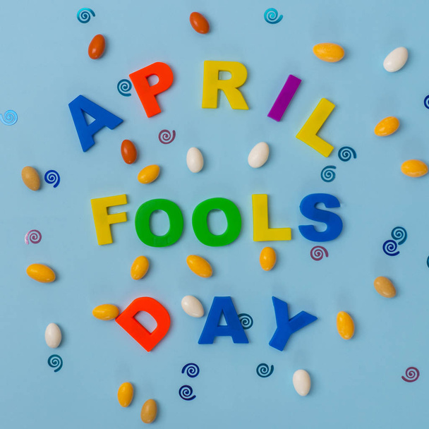 april fools day. text in colored letters - Photo, Image