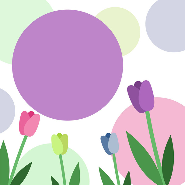 tulipani cartolina vacanza
 - Vettoriali, immagini