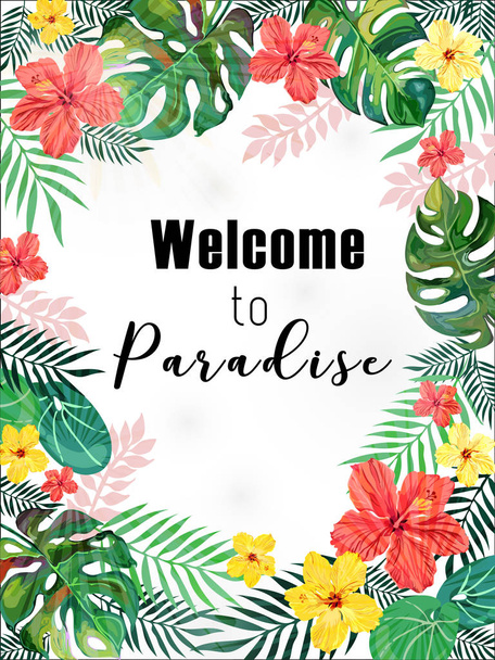 Welcome to paradise. - Vector, Image