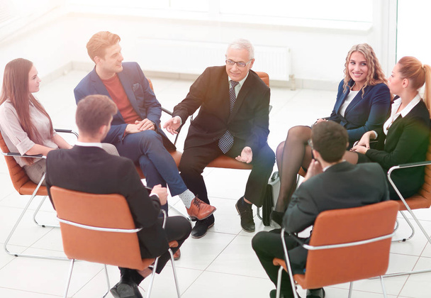 Businessman Leading Meeting At Boardroom - Photo, Image
