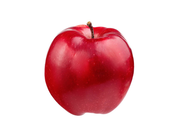 Beyaz arkaplanda kırmızı elma - Fotoğraf, Görsel