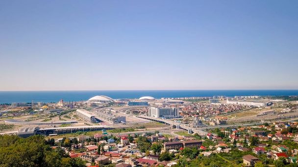 General view of Sochi Park in the Adler from a bird's-eye view. Sochi, Russia  - Photo, Image