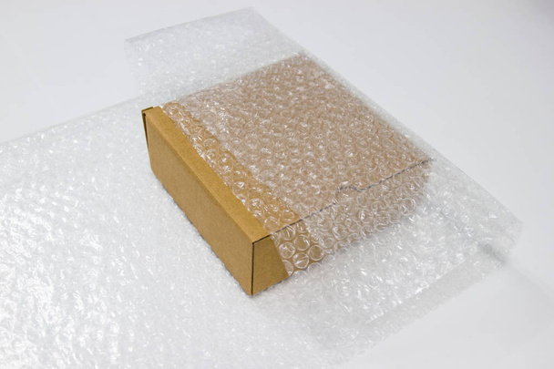 bubble wrap, for protection product cracked  or insurance During transit white background - Photo, Image