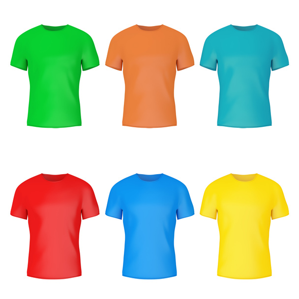 Closeup Color Blank T-Shirt Mockup with Empty Space for Yours De - Photo, Image