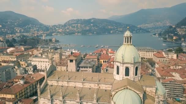 A légi felvétel a Como város - Felvétel, videó