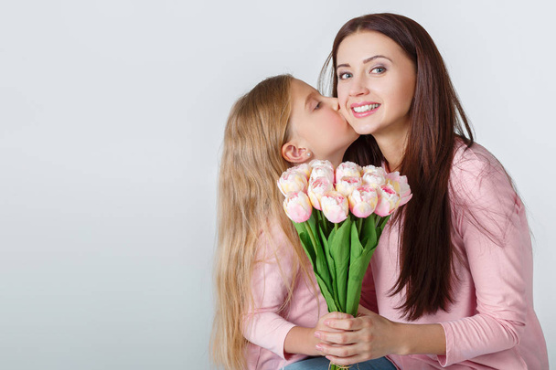 happy mother and daughter together - 写真・画像