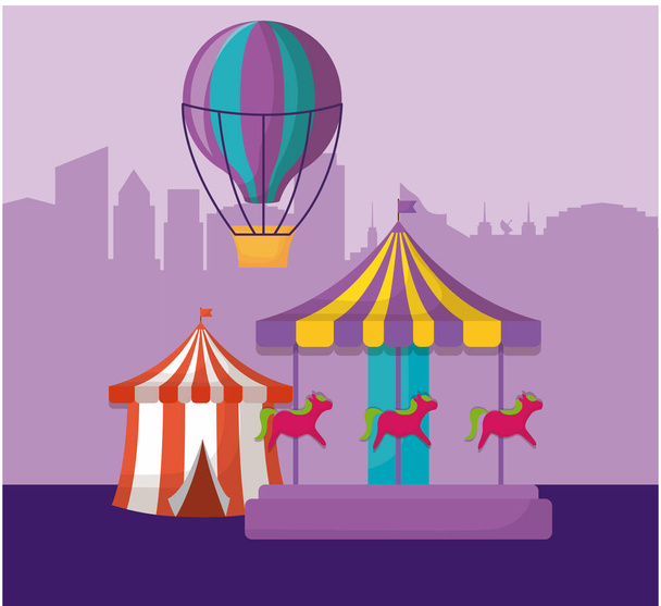 Carnaval circus ontwerp - Vector, afbeelding